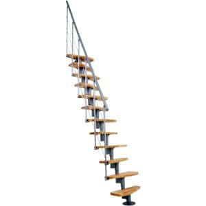 Minka Raumspartreppe Nizza Buche Grau Geschoßhöhe bis 294 cm