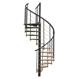 Minka Spindeltreppe Fusion Ø 140 cm Buche-Schwarz