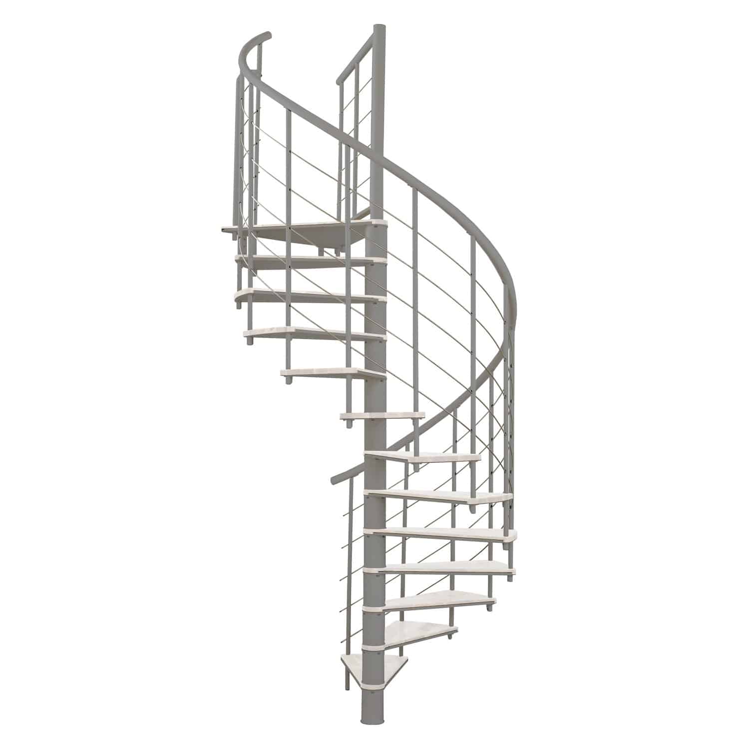 Minka Spindeltreppe Fusion Ø 140 cm Grau-Weiß