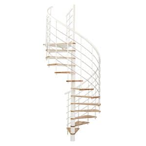 Minka Spindeltreppe Fusion Ø 160 cm Buche-Weiß
