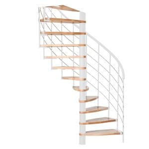 Minka Spindeltreppe Helios Buche-Weiß