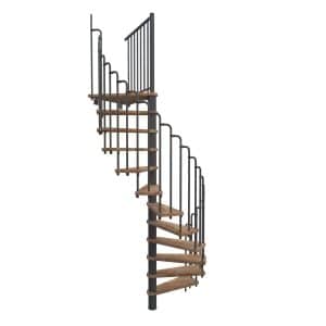 Minka Spindeltreppe Paris Buche Grau 140 cm