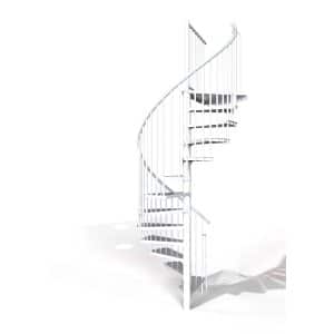 Minka Spindeltreppe Rondo Smart Weiß 160 cm