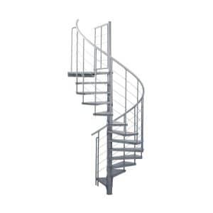 Minka Spindeltreppe Spino Smart Ø 120 cm Grau