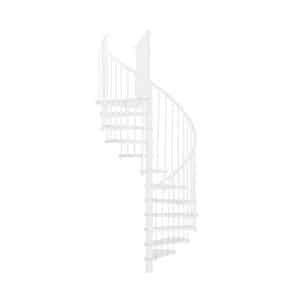 Minka Spindeltreppe Spiral Effect Ø 120 cm Weiß