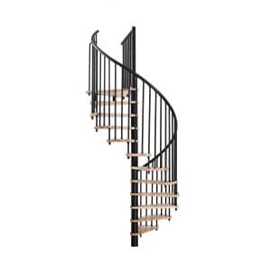 Minka Spindeltreppe Spiral Smart Buche-Schwarz 100 cm