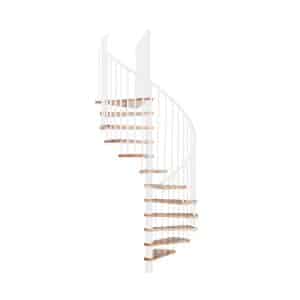 Minka Spindeltreppe Spiral Smart Buche-Weiß 100 cm