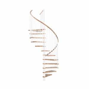 Minka Spindeltreppe Spiral Wood Buche Weiß 160 cm
