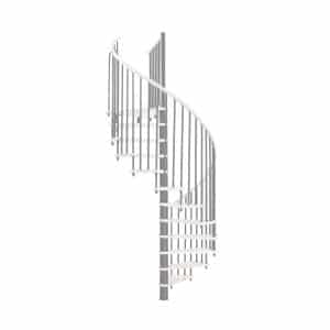 Minka Spindeltreppe Spiral Wood Grau-Weiß 160 cm