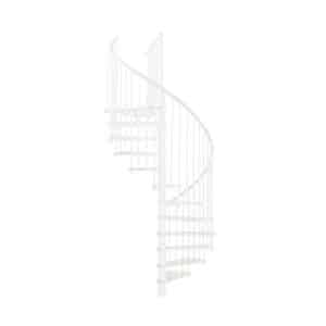 Minka Spindeltreppe Spiral Wood Weiß-Weiß 120 cm