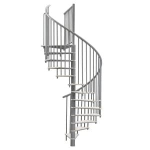 Minka Spindeltreppe Switch Ø 120 cm Grau-Weiß