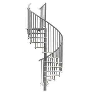 Minka Spindeltreppe Switch Ø 140 cm Grau-Weiß