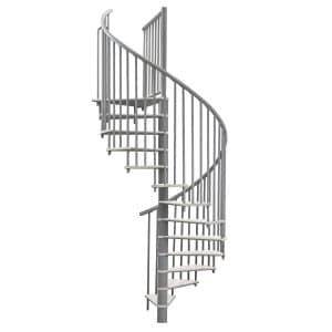 Minka Spindeltreppe Switch Ø 160 cm Grau-Weiß