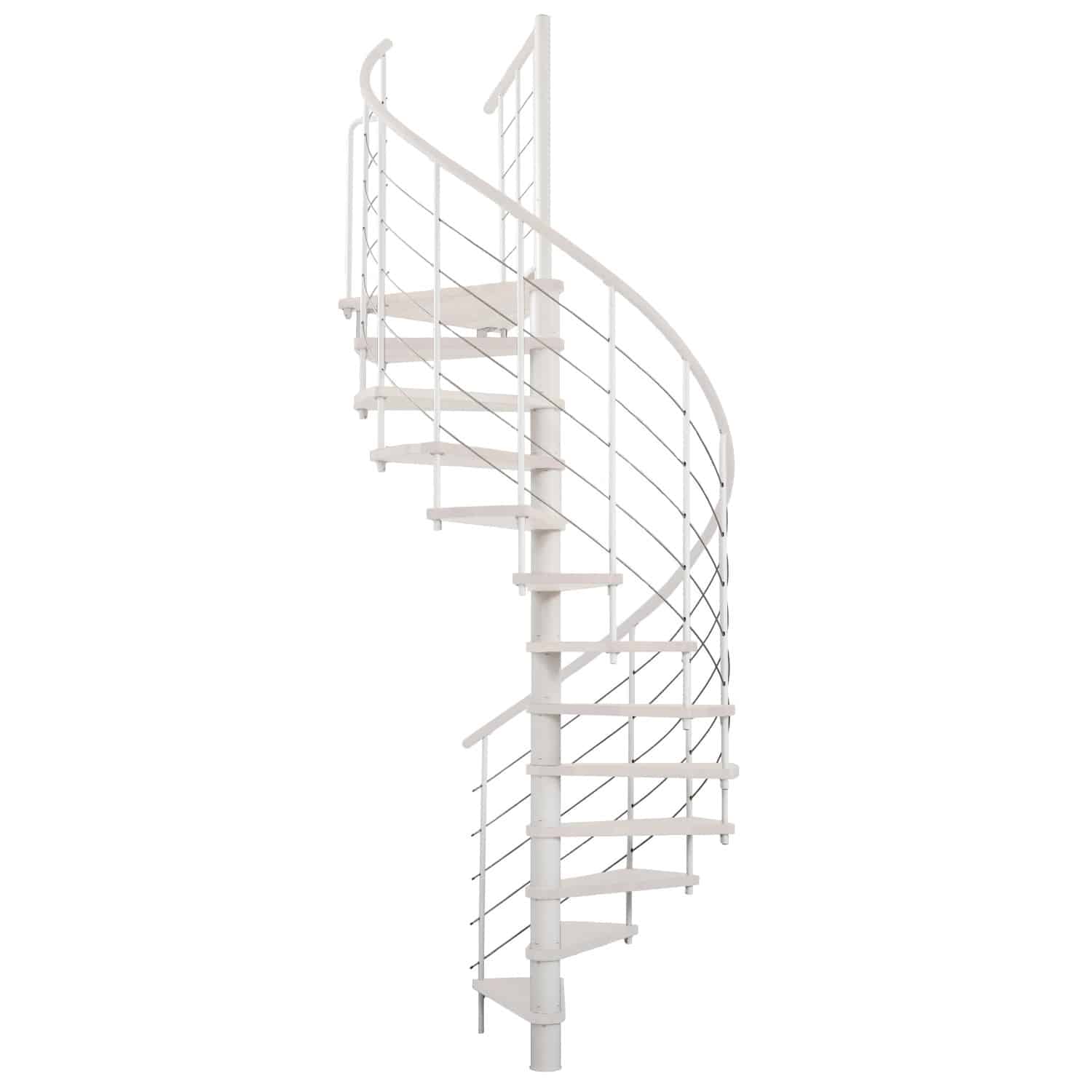 Minka Spindeltreppe Venezia Weiß Ø 140 cm Geschosshöhe bis 305