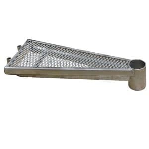 Treba Außenspindeltreppe Arizona 1 Stufe mit Streckgitter Ø 160 cm Feuerverzinkt