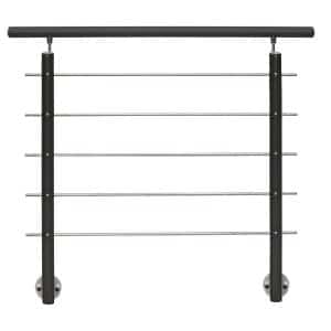 Treba Geländer-Set AB9 Seitliche Montage 150 cm Aluminium Anthrazit