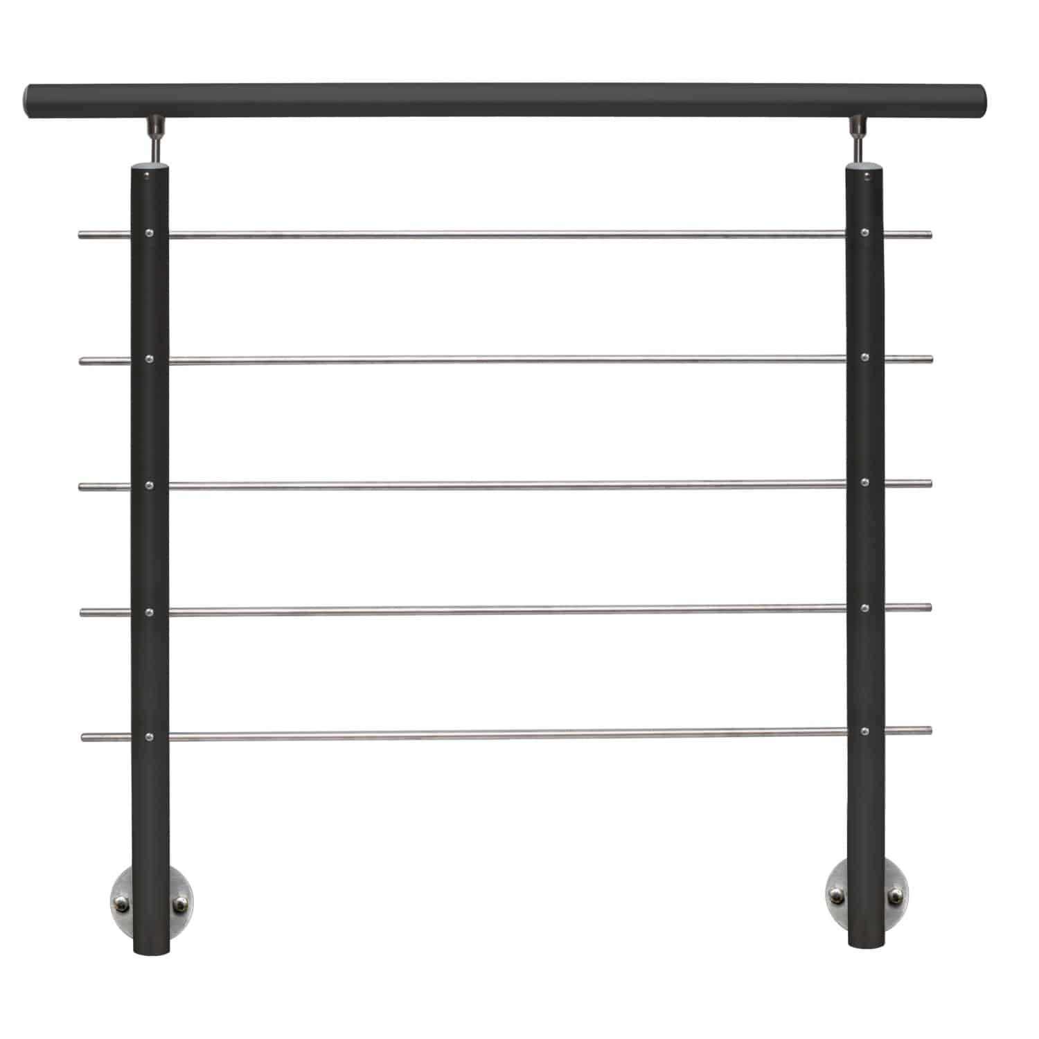 Treba Geländer-Set AB9 Seitliche Montage 150 cm Aluminium Anthrazit