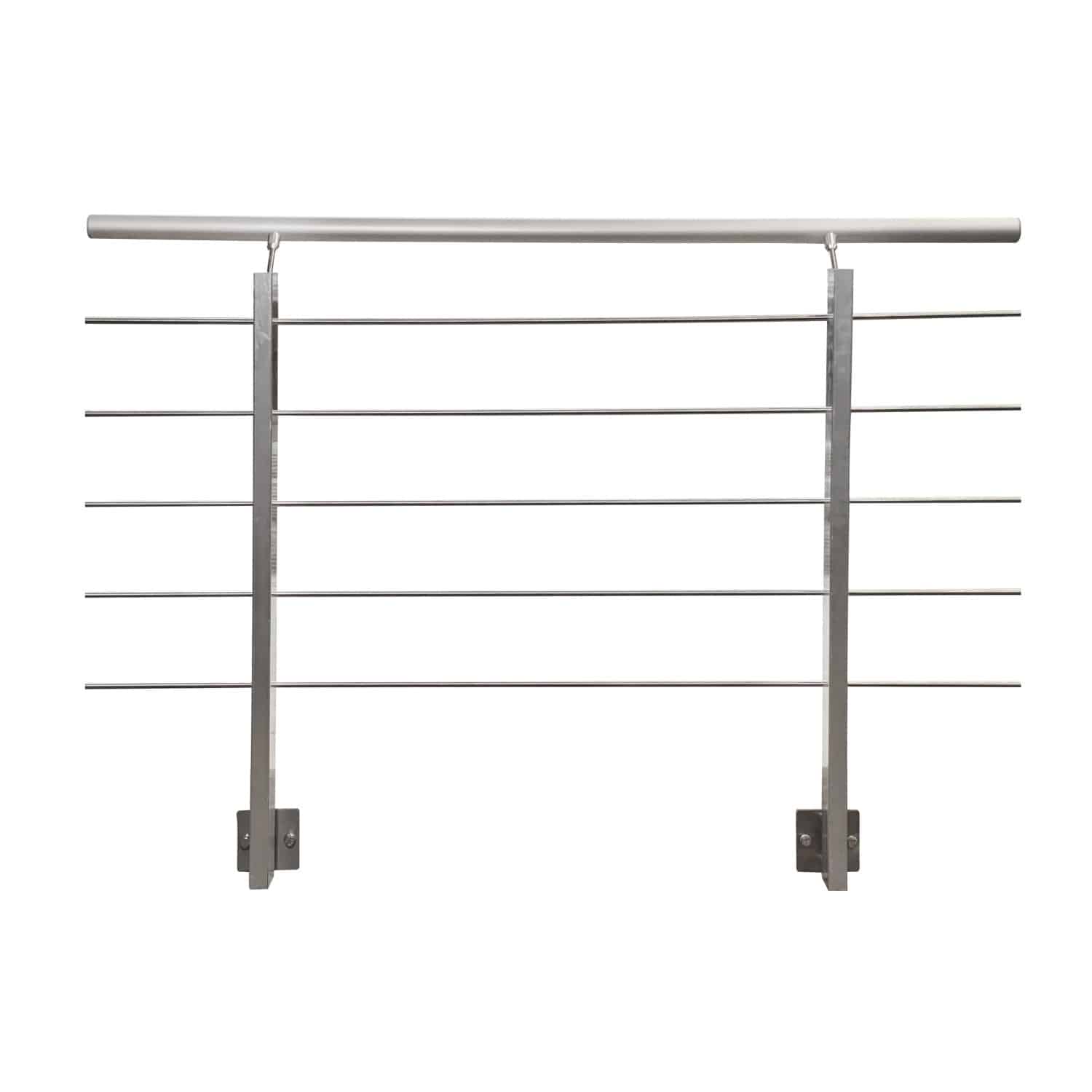 Treba Geländer-Set CB1 Seitliche Montage 150 cm Aluminium Eloxiert