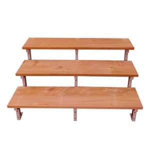 Vinuovo Gartentreppe Stahl Bali 2 Bankirai Hartholz Stufen 160cm