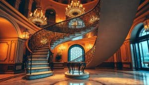 aufgesattelte treppe