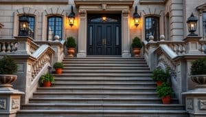 ideen hauseingang treppe