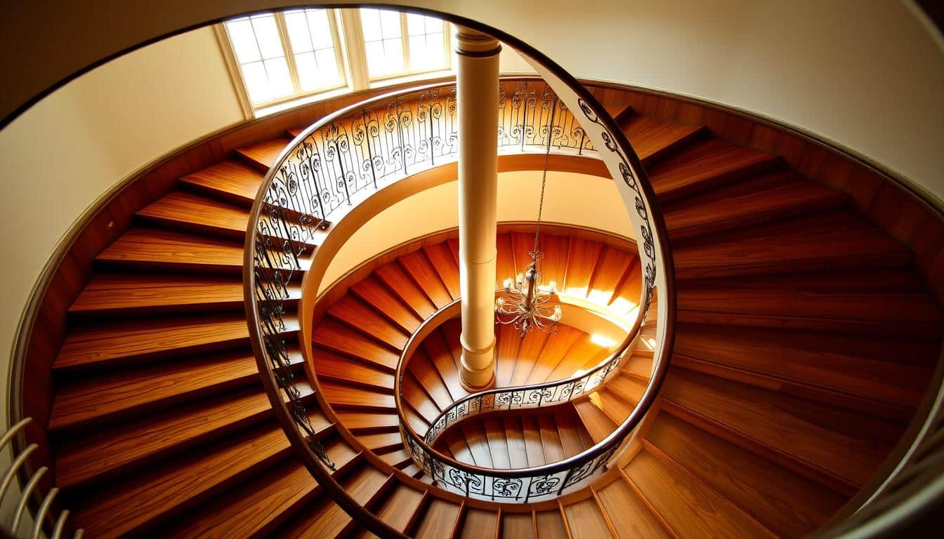 viertelgewendelte treppe